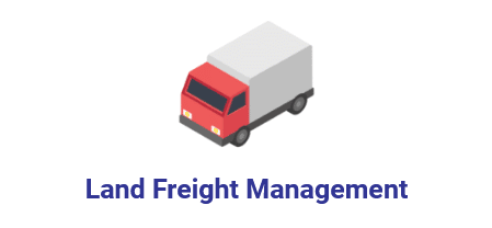 Icon for land freight management service from Al Talib Shipping Company