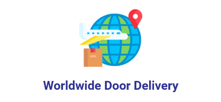Icon for worldwide door-to-door delivery