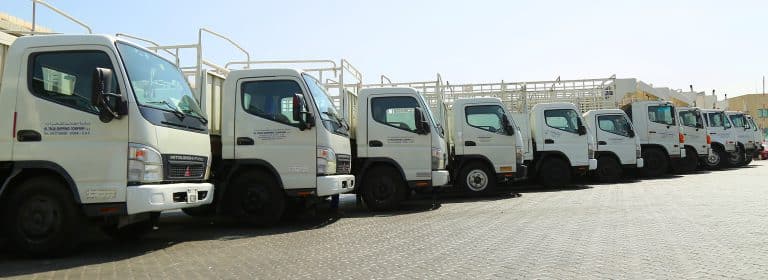 Land Transport fleet of Al Talib Shipping service