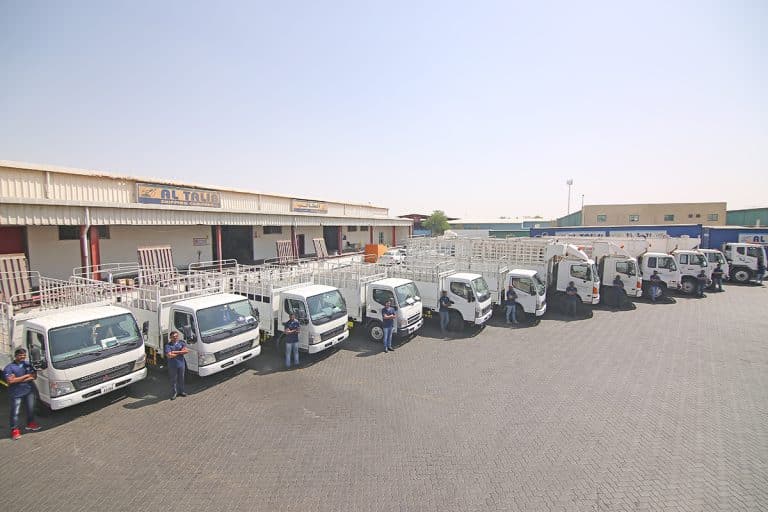 Land cargo transport and trucking fleet of Al Talib Shipping