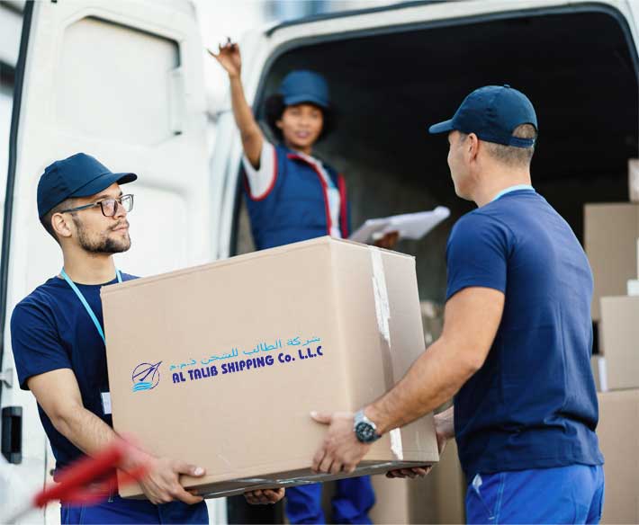 Door to Door deliveries with reliable punctual courier services from Al Talib Shipping